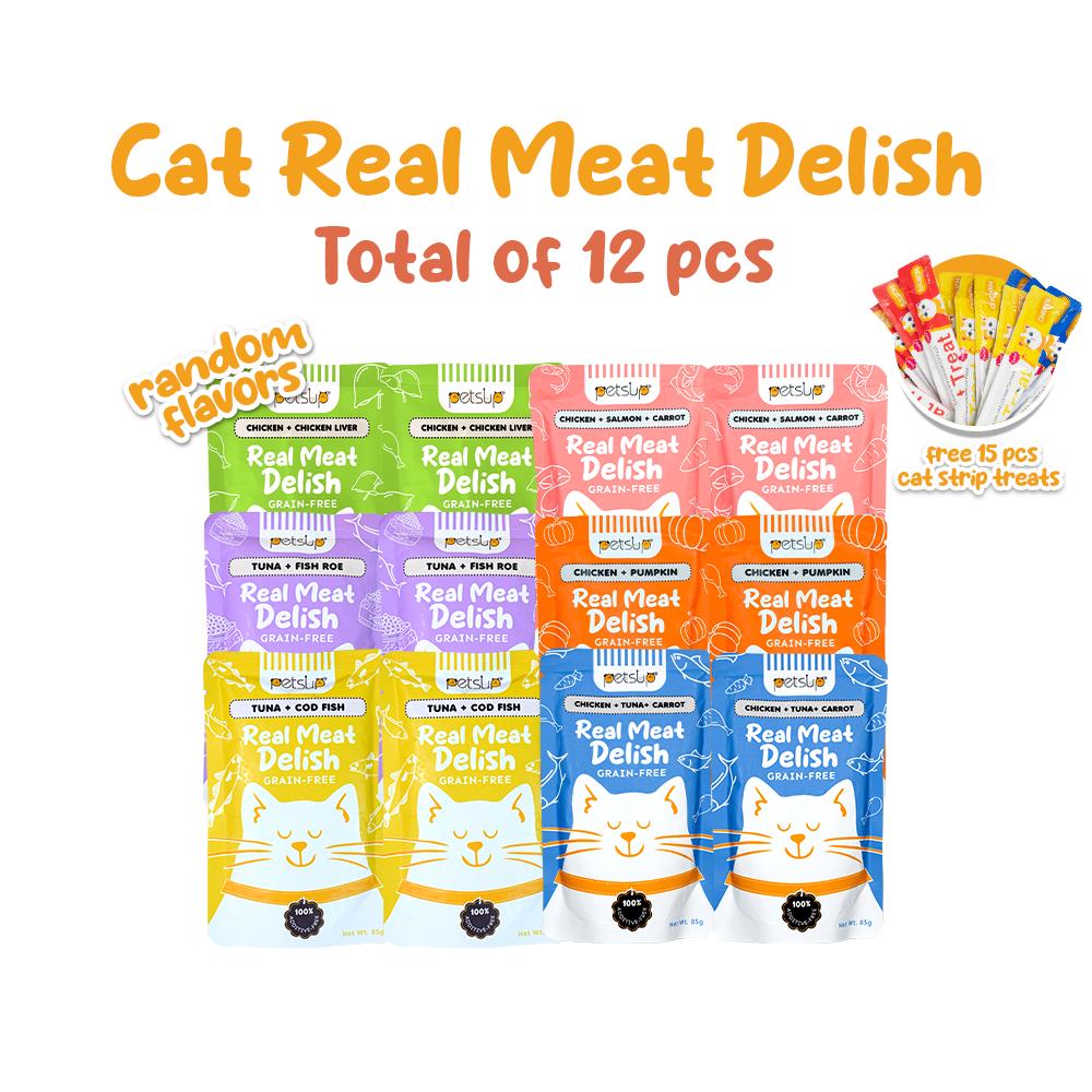 Petsup Cat Wet Food Real Meat Delish 85g - Chicken Salmon Tuna Carrot Pumpkin Chicken Liver