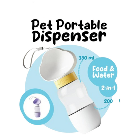 Petsup 2-in-1 Travel Friendly Pet Water & Food Dispenser