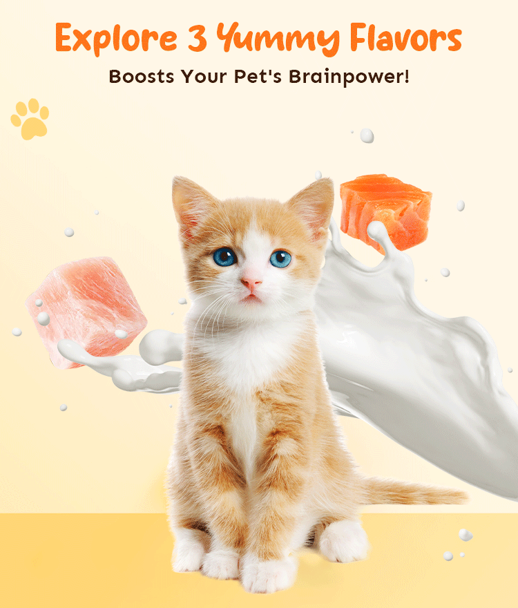 Petsup Cat Kitten Mini Meat Mousse 270g 6Pcs/Pack - Multivitamins Fish Oil Omega-3 Probiotic Prebiotic Cat Kitten Wet Food