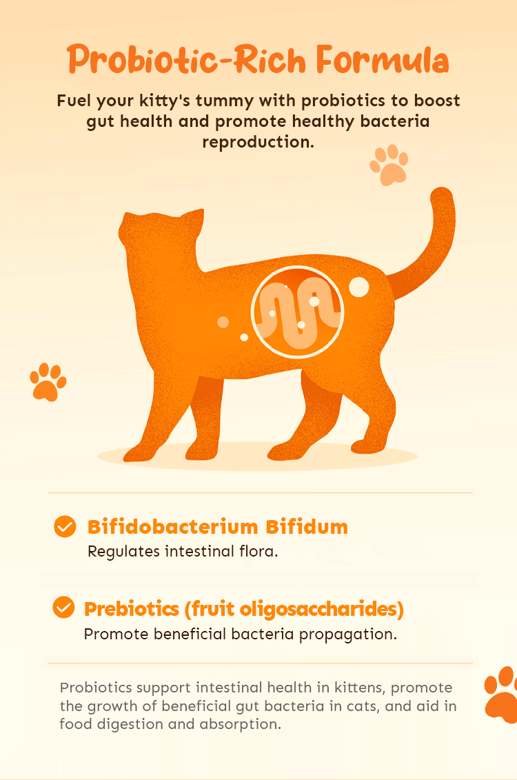 Petsup Cat Kitten Mini Meat Mousse 270g 6Pcs/Pack - Multivitamins Fish Oil Omega-3 Probiotic Prebiotic Cat Kitten Wet Food