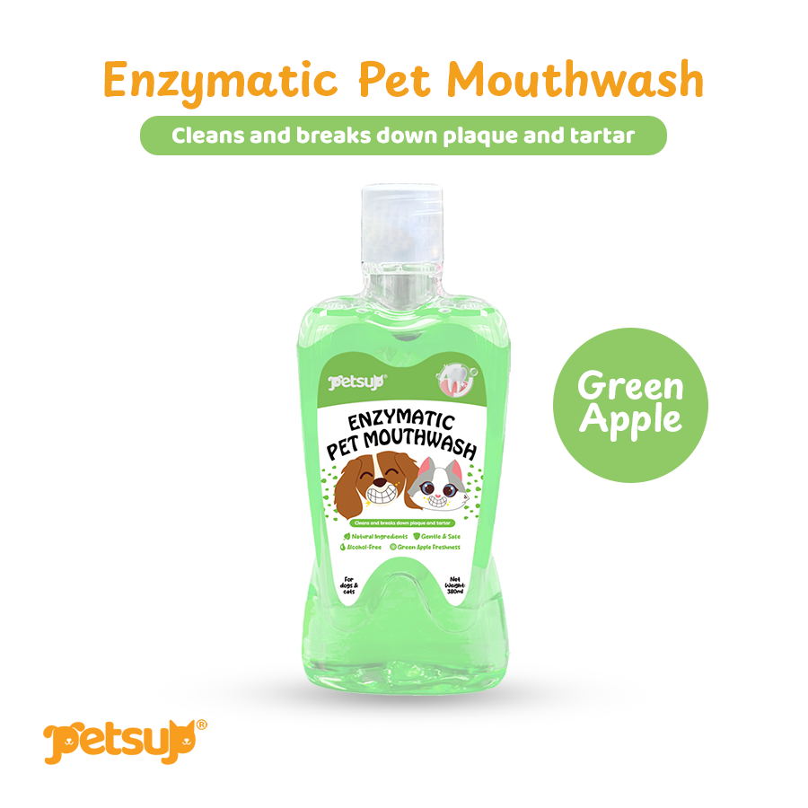Petsup Organic Pet Mouthwash 380ml Probiotic Oral Care Fresh Breath Remove Tartar Cleaning Teeth for Cats and Dogs