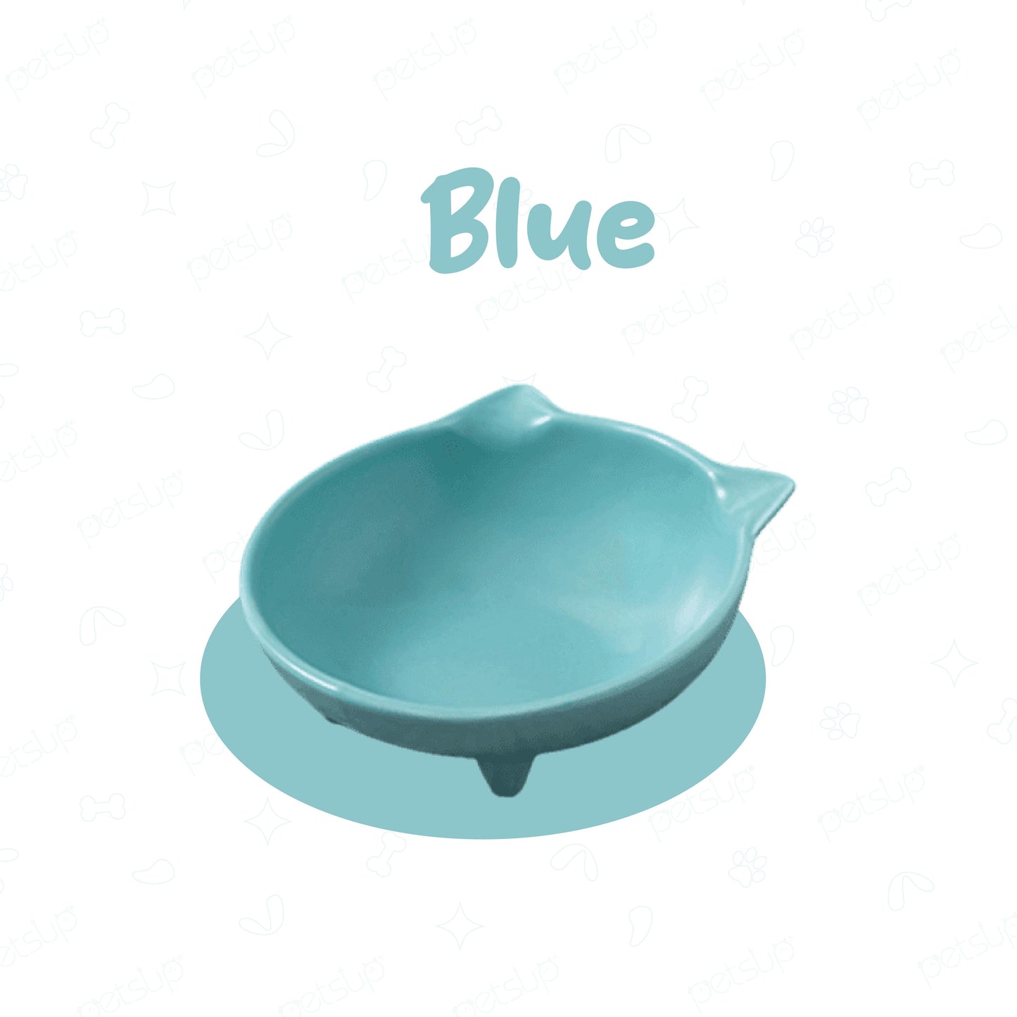 Petsup Cute Ceramic Cat Bowl