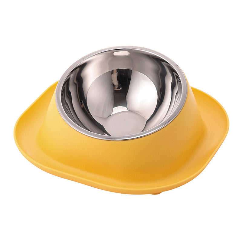 Petsup Pet Anti-Ant Bowl Stainless Bowl Ant-Proof Tilted Design For Better Posture For Dogs And Puppy