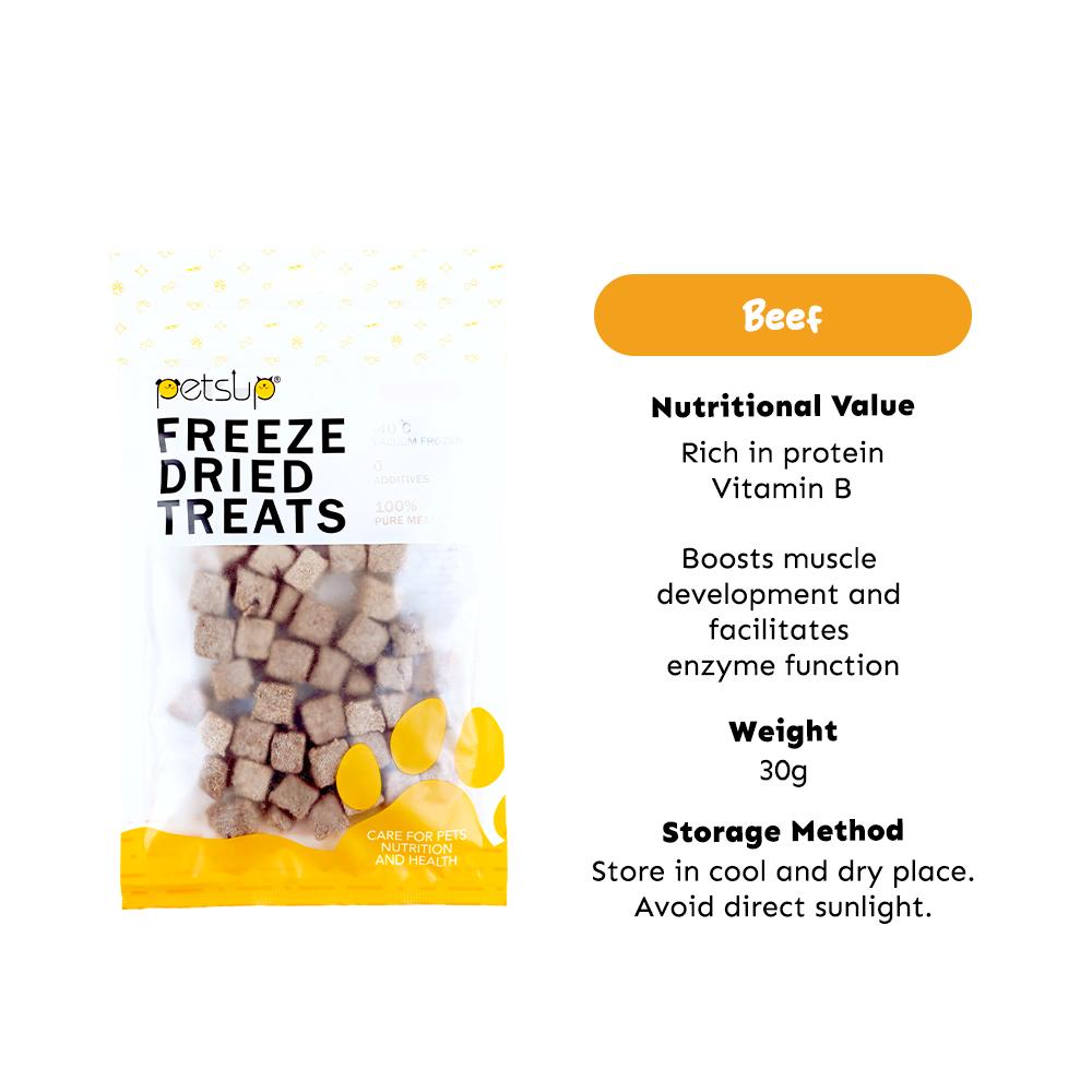 Petsup Beef Freeze-Dried Meat Pet Treats 30g