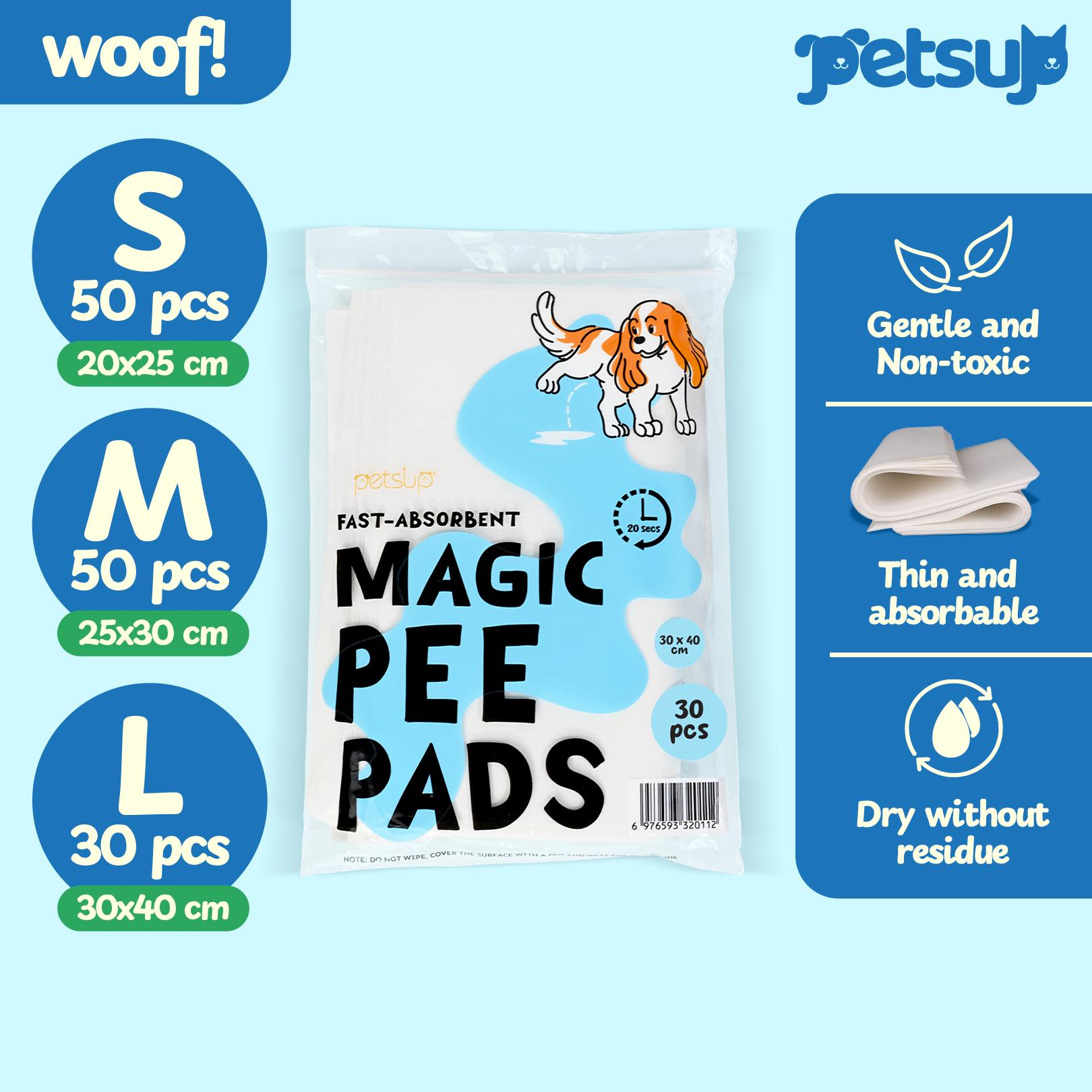 Petsup Fast-Absorbent Magic Pee Pads 50pcs