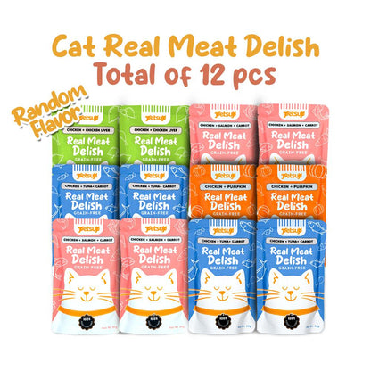 Petsup Cat Wet Food Real Meat Delish 85g - Chicken Salmon Tuna Carrot Pumpkin Chicken Liver