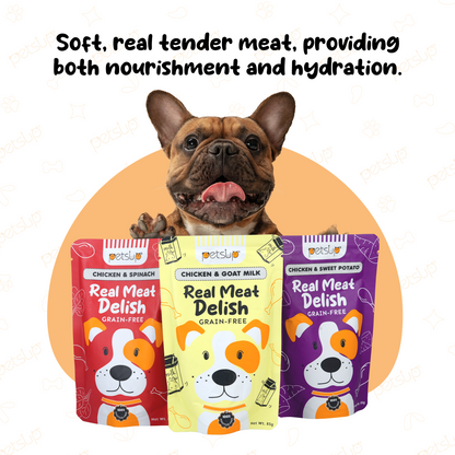 Petsup Real Meat Delish Dog Wet Food (Chicken + Goat Milk)