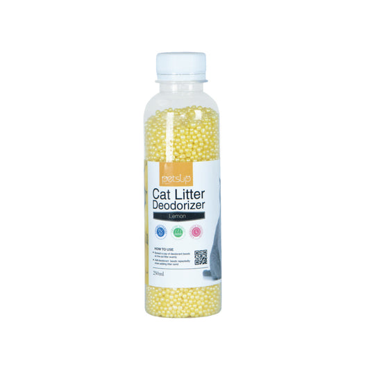 Petsup Lemon Scent Deodorizer Beads for Cat Litter 300g