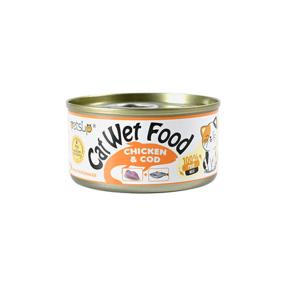 Petsup Chicken & Cod Flavor Cat Wet Food 85g