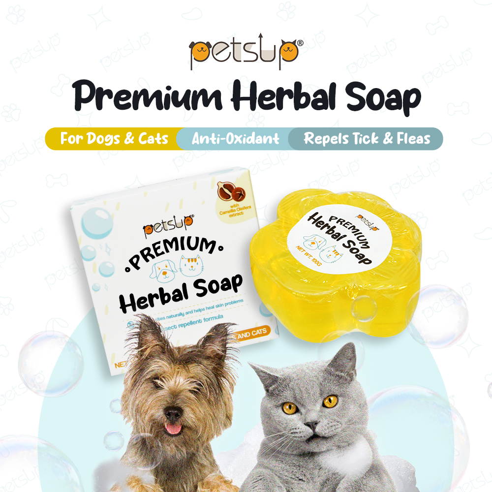 Petsup Premium Herbal Soap 100 Natural Anti tick Flea 100g