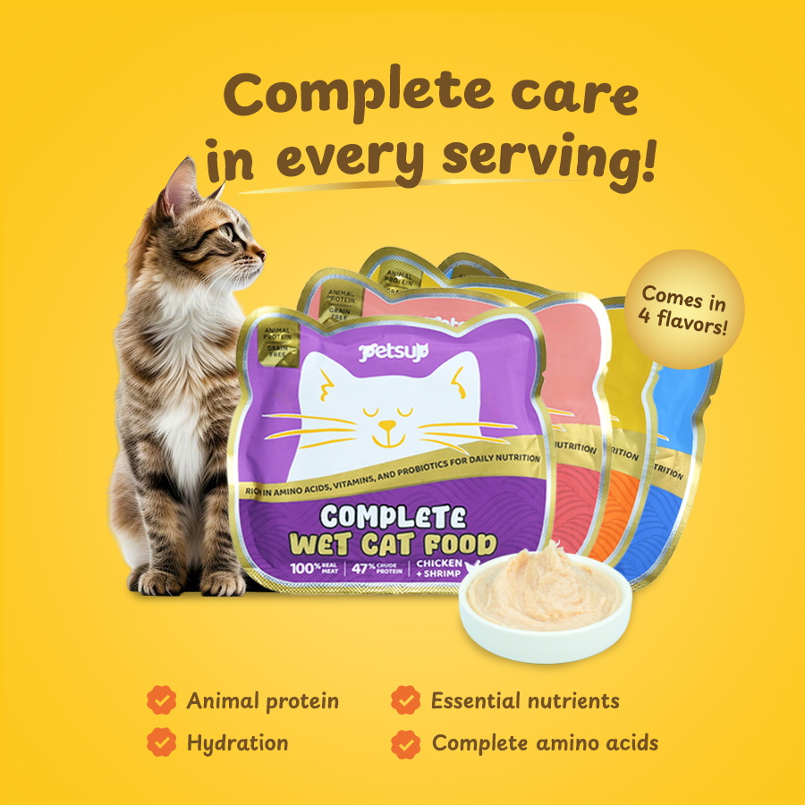 Petsup Complete Wet Cat Food Balanced Nutrition Daily Meal Real Meat High Animal Protein Recipe with Essential Amino Acids Supports Hydration Health Vitamins Probiotics Daily Main Meal For Cats & Kittens, All-Stages 50g