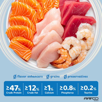 Petsup Complete Wet Cat Food Balanced Nutrition Daily Meal Real Meat High Animal Protein Recipe with Essential Amino Acids Supports Hydration Health Vitamins Probiotics Daily Main Meal For Cats & Kittens, All-Stages 50g