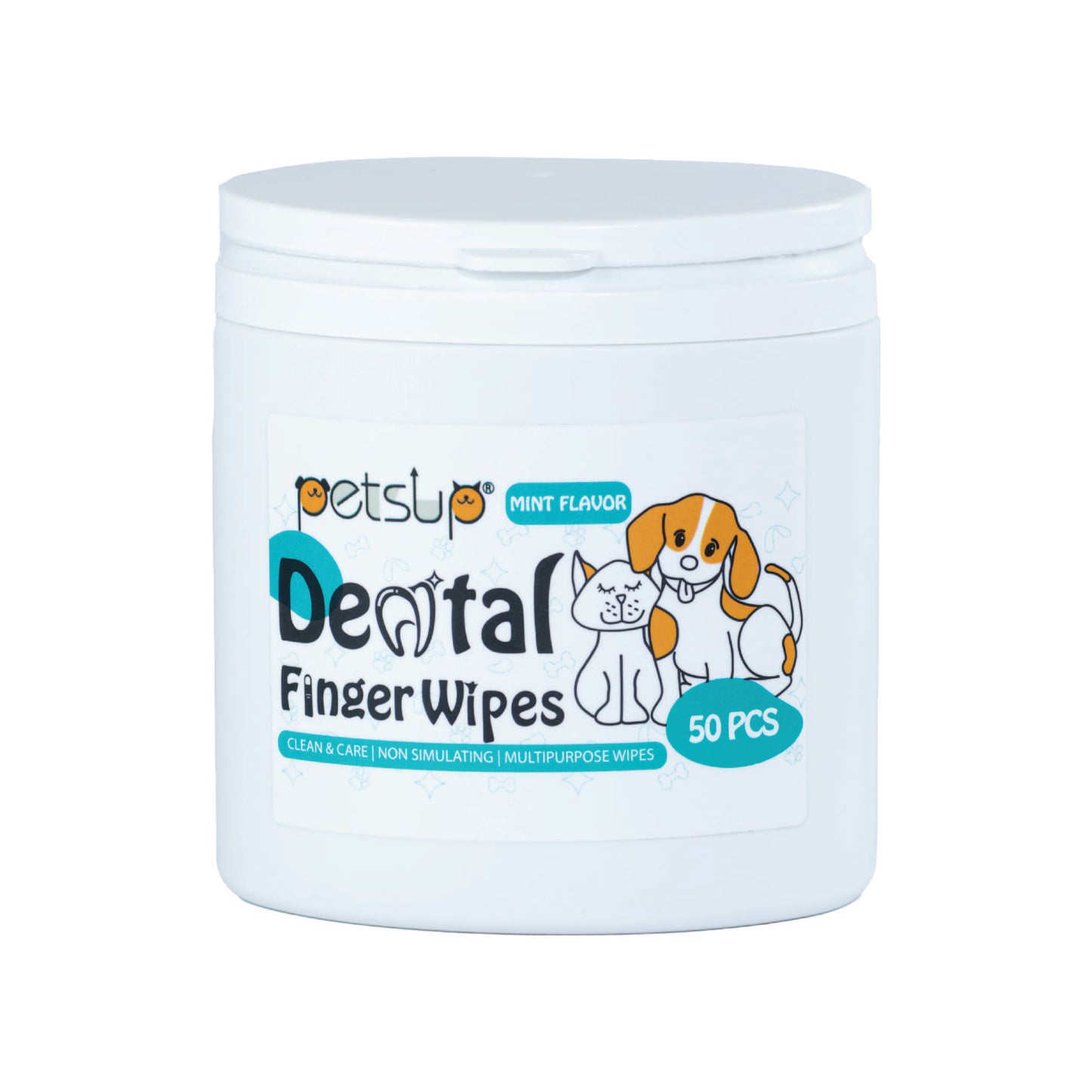 Petsup Dental Finger Wipes for Pets 50pcs