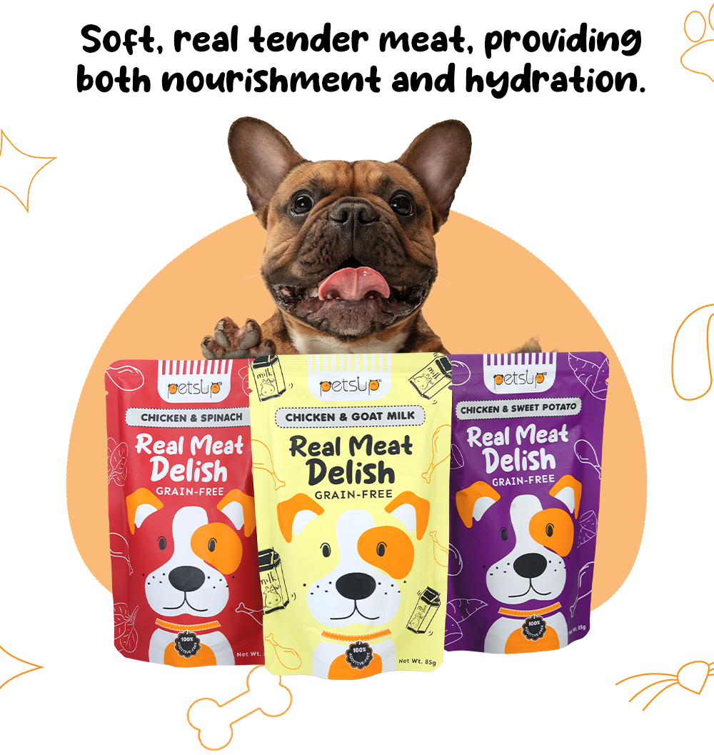 Petsup Real Meat Delish Dog Wet Food Chicken Spinach