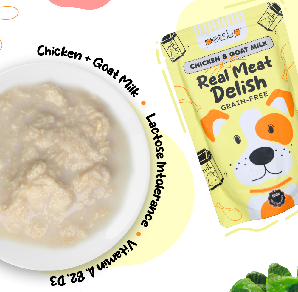 Petsup Real Meat Delish Dog Wet Food (Chicken + Goat Milk)