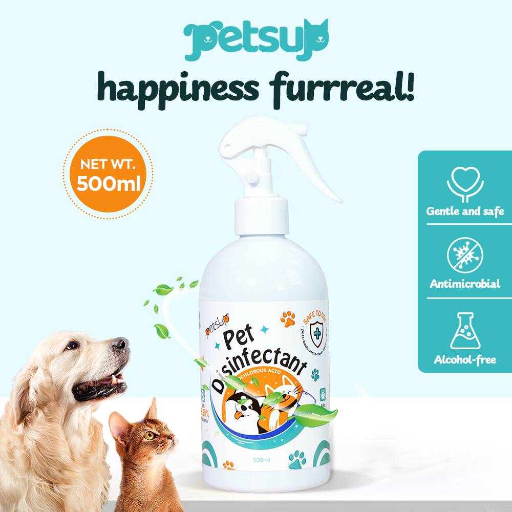 Petsup Pet Disinfectant Spray 500ml - Kills 99.99% Bacteria Viruses Fungi and Mite Nymphs