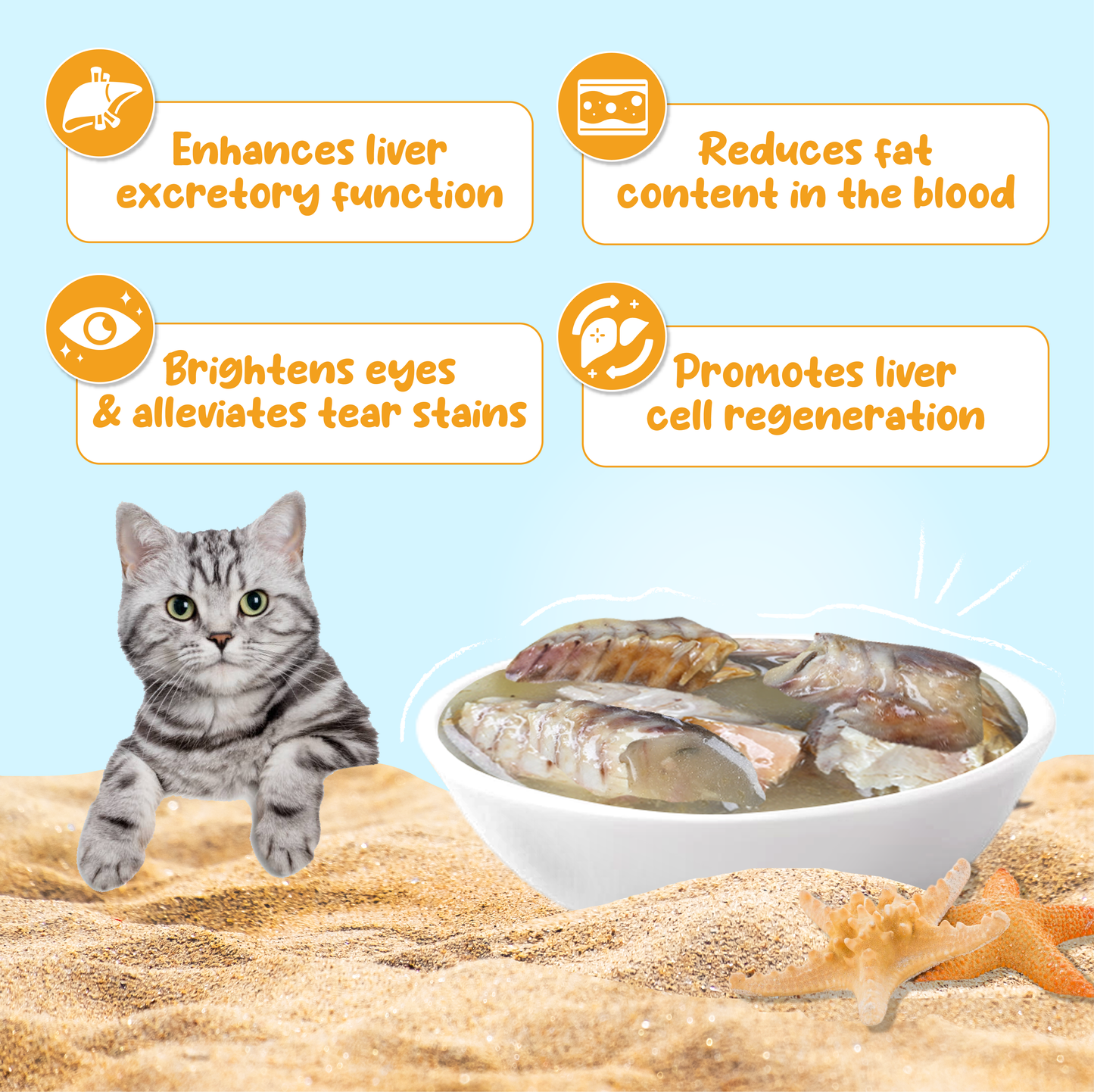 Petsup Ocean Choice 85g Cat Wet Food with Tuna and Seafoods