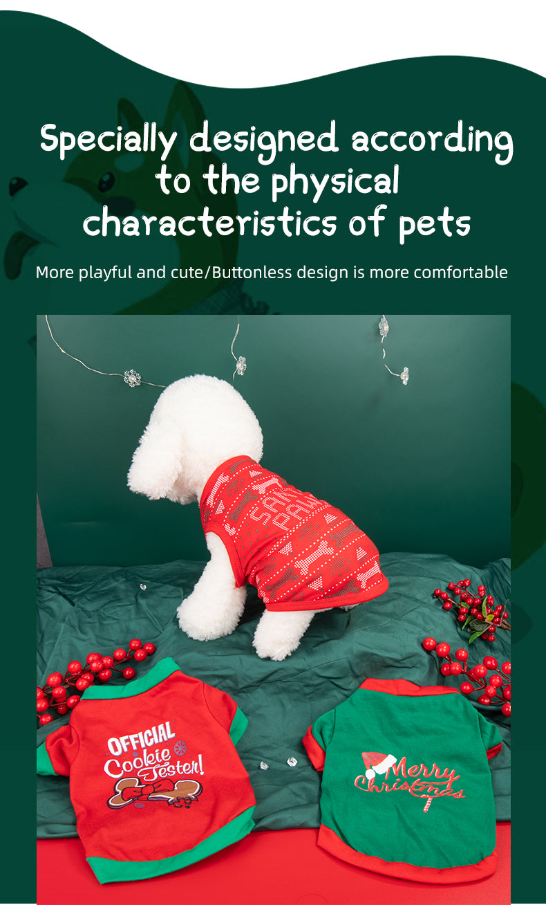 Petsup Christmas Cute Dog Clothes