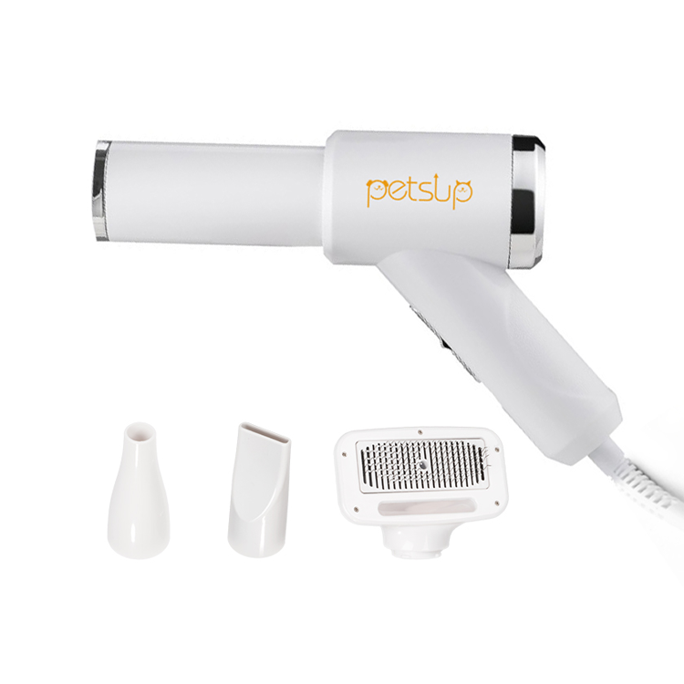 Petsup 3-in-1 Electric Pet Hair Dryer-Blower with Slicker Brush