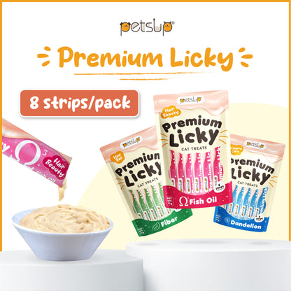 Petsup FIber Premium Licky Cat Treats 120g