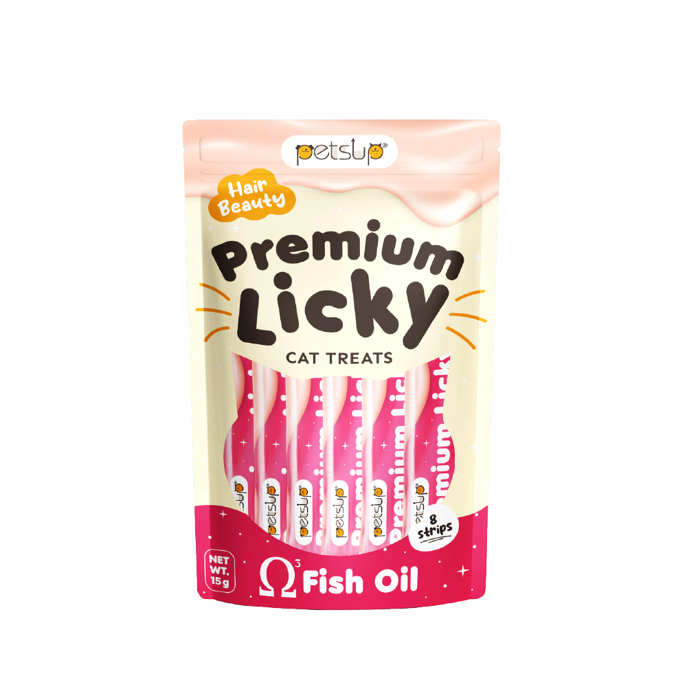 Petsup Fish Oil Premium Licky Cat Treats 120g