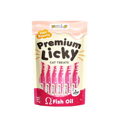 Petsup Fish Oil Premium Licky Cat Treats 120g