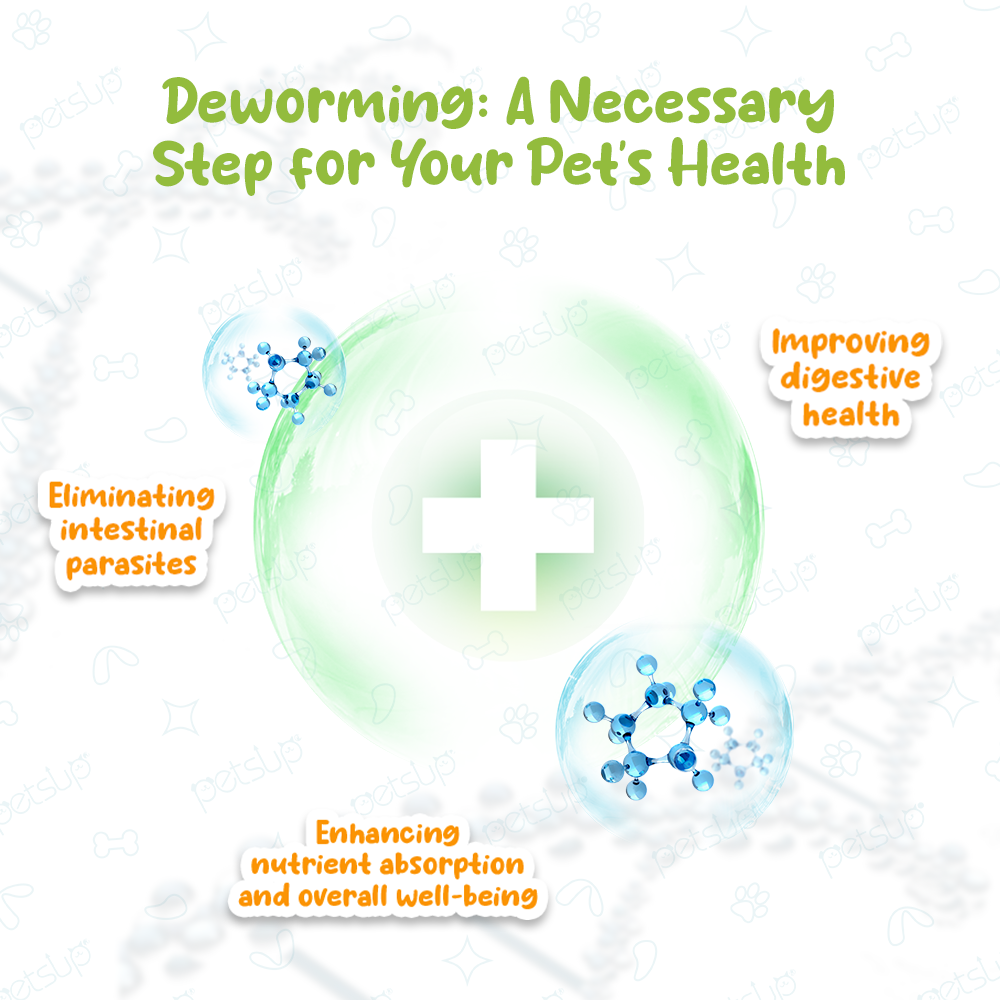 Petsup Albendazole Tablets Broad-Spectrum Anthelmintic Deworming