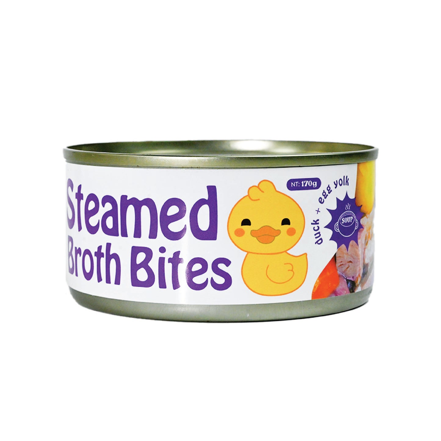 Petsup Steamed Broth Bites Wet Food 170g (with Real Duck Meat & Egg Yolk)