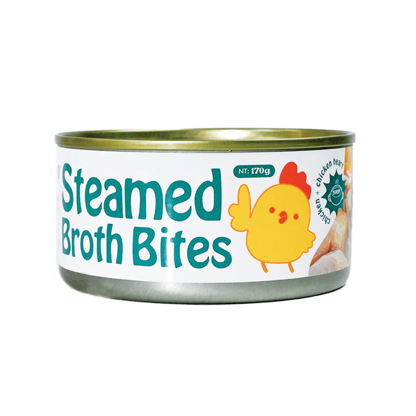 Petsup Steamed Broth Bites Wet Food 170g (with Real Chicken Meat & Chicken Heart)