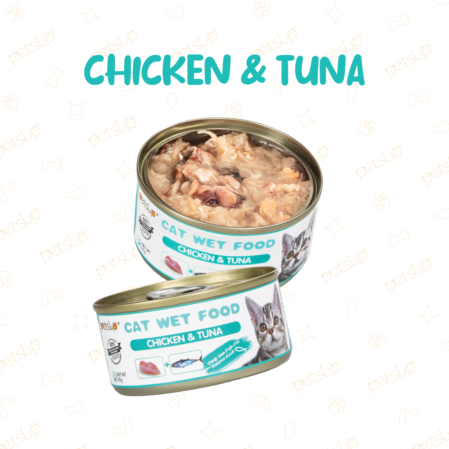 Petsup Chicken & Tuna Flavor Cat Wet Food 85g | 170g