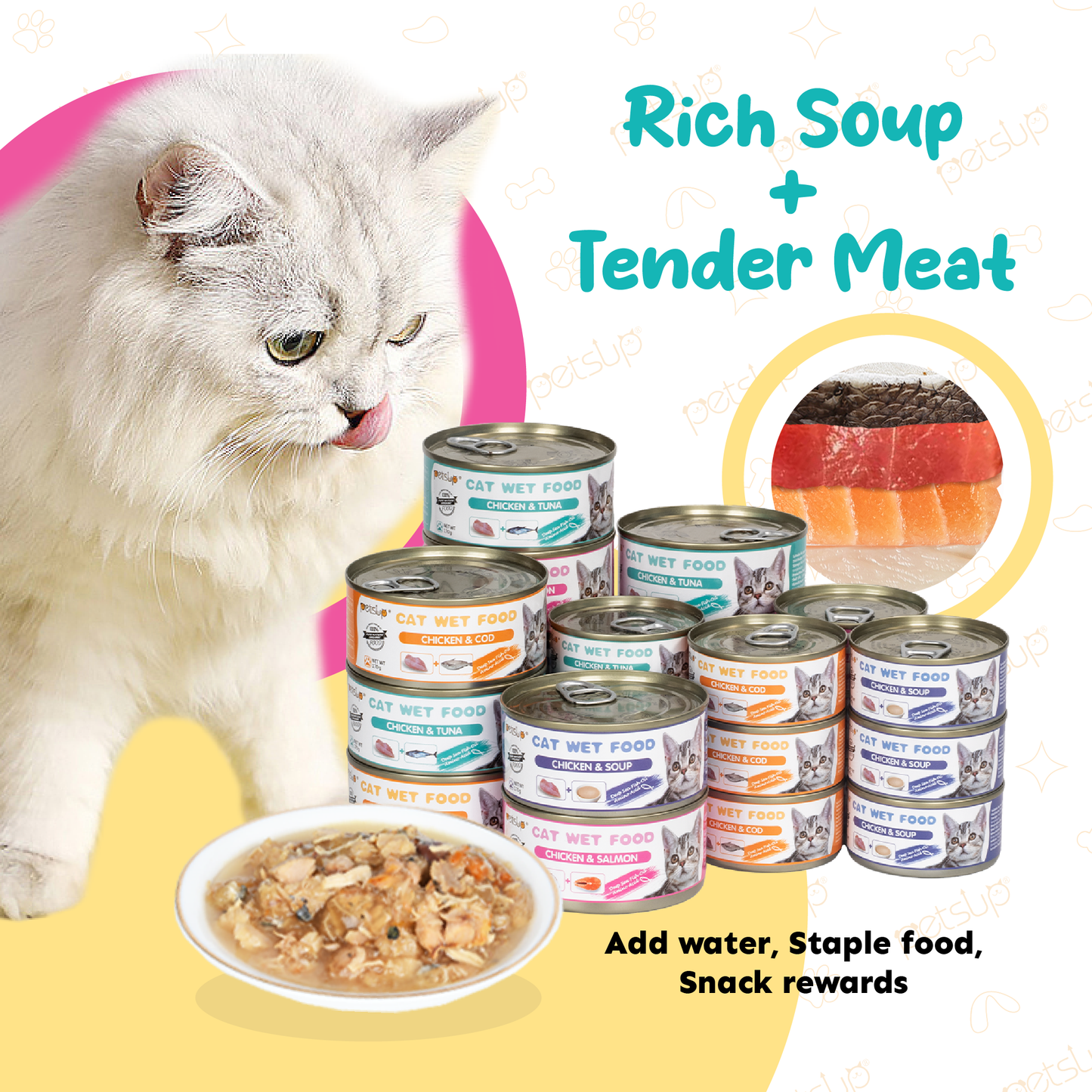 Petsup Chicken & Tuna Flavor Cat Wet Food 85g | 170g