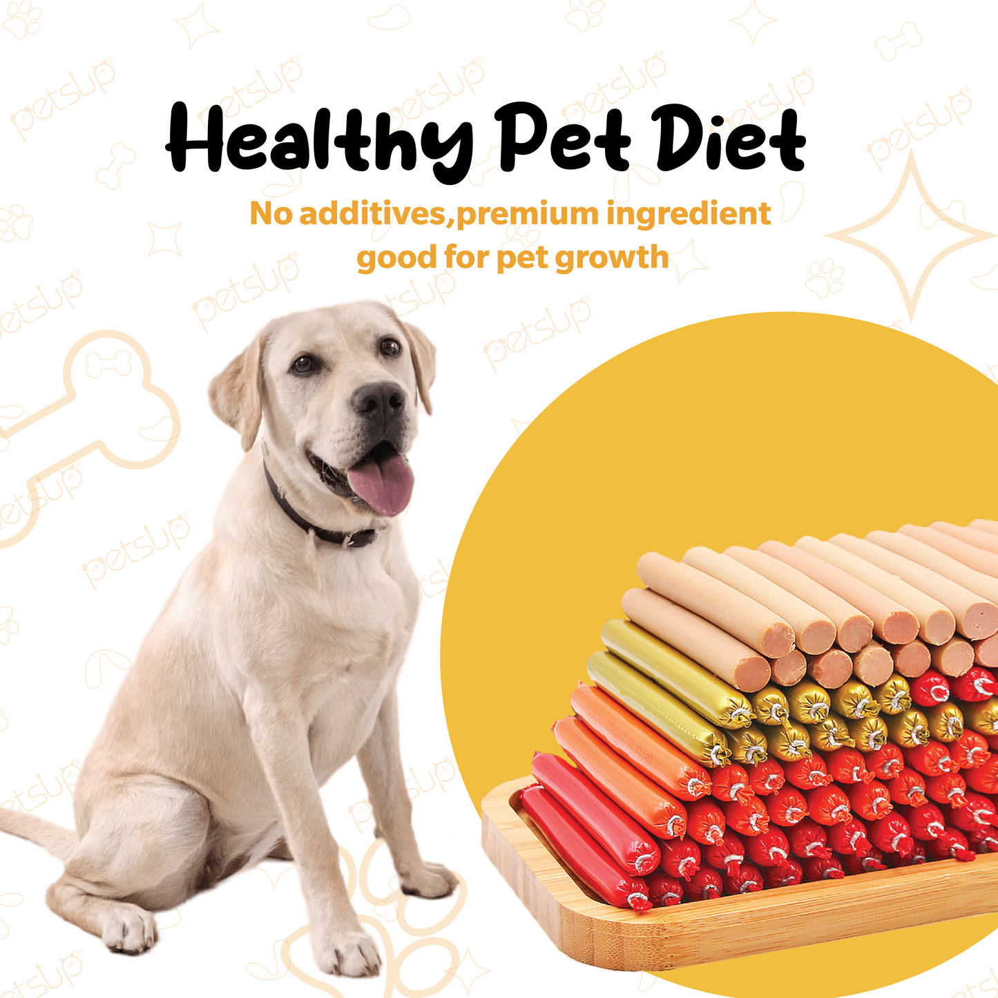 Petsup Pet Sausage 30pcs x 15g Cat and Dog Treats