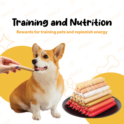 Petsup Pet Sausage 30pcs x 15g Cat and Dog Treats