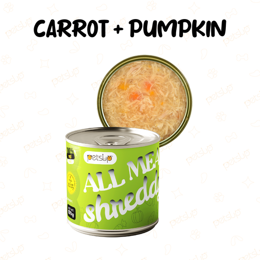 Petsup All Meat Shreddy Carrot + Pumpkin 170g