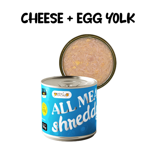 Petsup All Meat Shreddy Cheese + Egg Yolk 170g