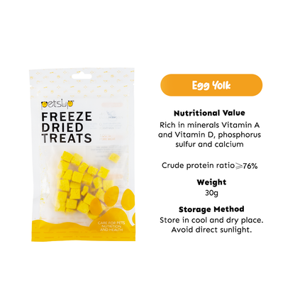 Petsup Egg Yolk Freeze-Dried Meat Pet Treats 30g