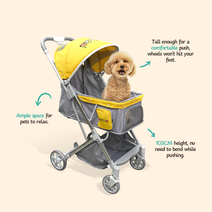 dog stroller philippines Petsup Ultra-Lightweight Foldable Travel Stroller For Dog and Cat