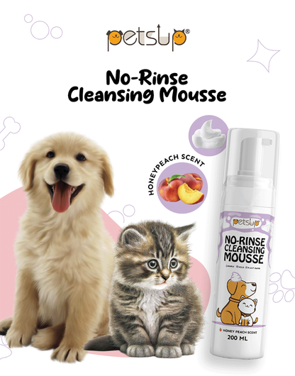 Petsup No-Rinse Cleansing Mousse 200mL