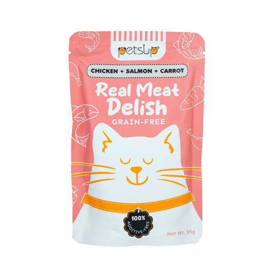 Petsup Real Meat Delish Cat Wet Food Chicken + Salmon + Carrot (Immune System Support)