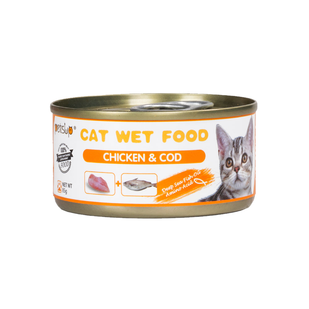 Petsup Chicken & Cod Flavor Cat Wet Food 170g