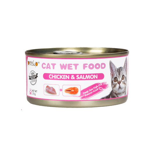 Petsup Chicken & Salmon Flavor Cat Wet Food 170g